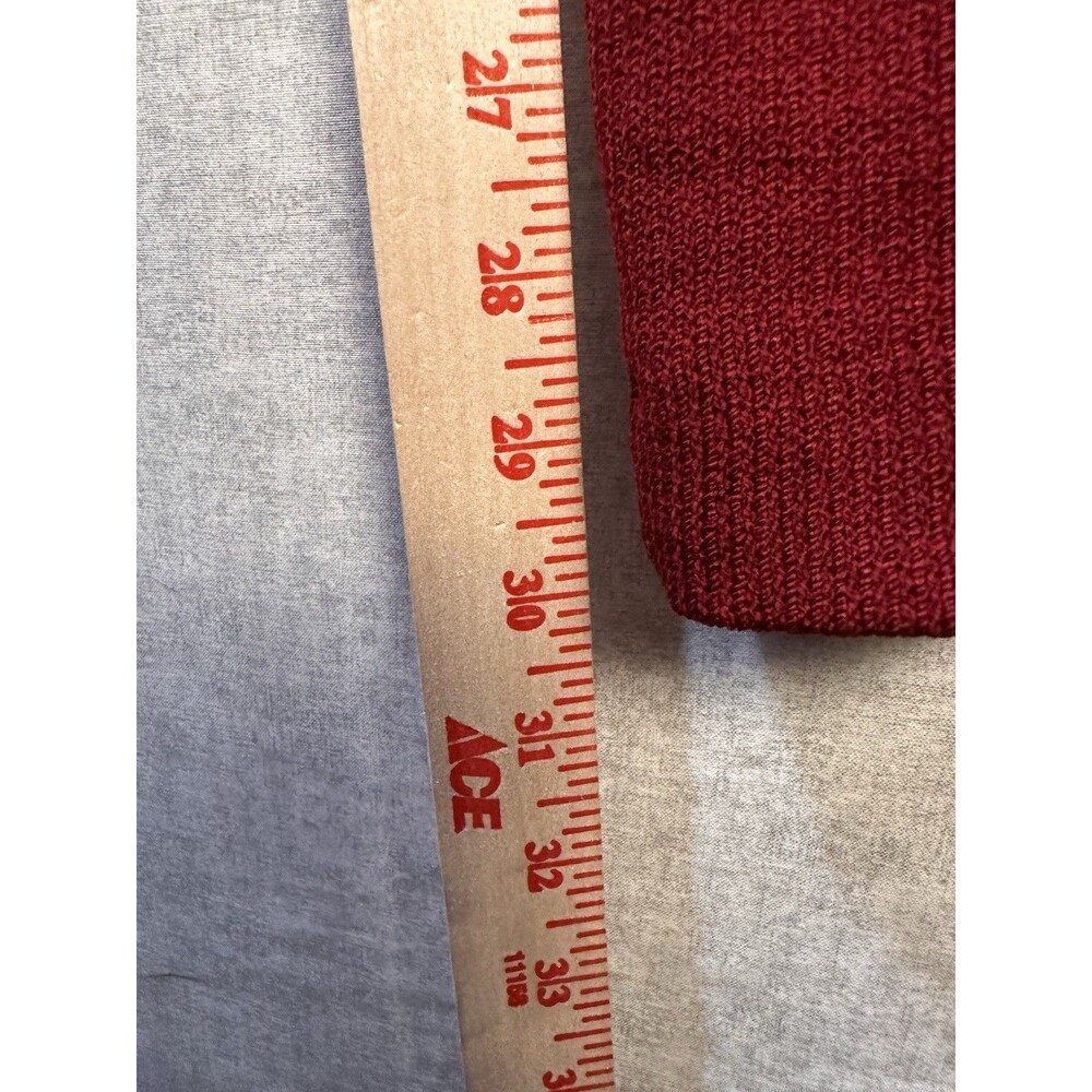 St. John Sport By Marie Gray Red Santana Knit Dress Pants  Womens Size Medium - Picture 8 of 10